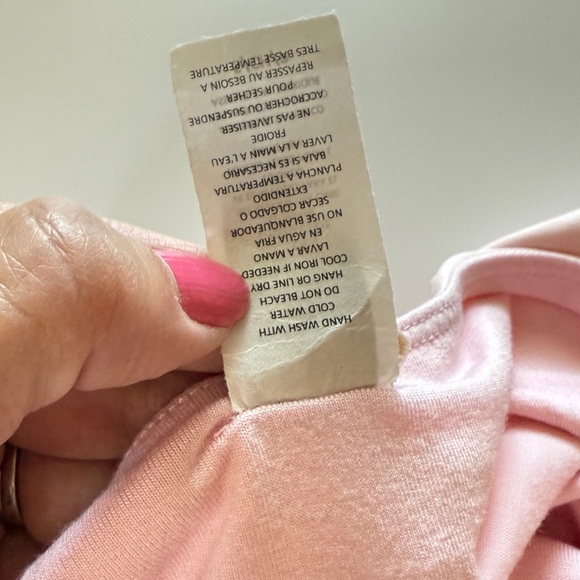 Windsor Smooth Silhouette Long Sleeve Ruched Midi Dress Baby Powder Pink Small - Picture 10 of 10